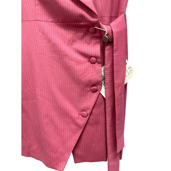 Liu Jo Pink Pinstriped Long Sleeve Blazer Dress Sz IT42 US 6 - Picture 4 of 8